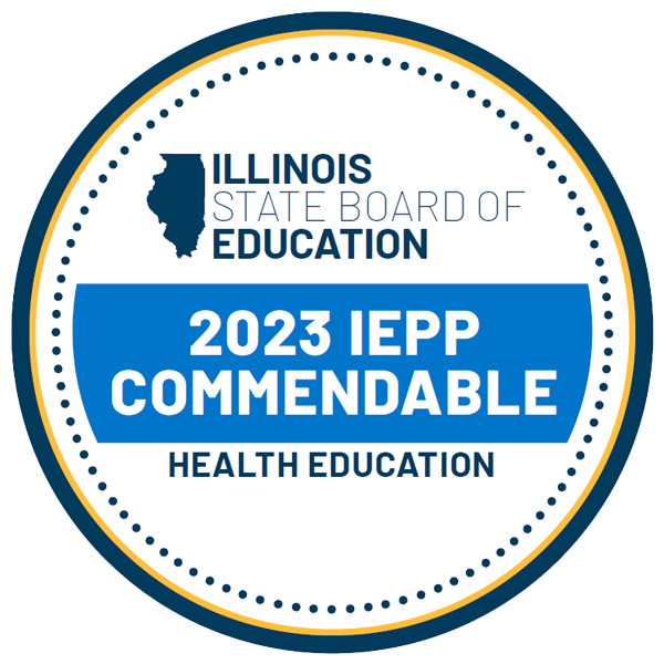 ISBE 2023 IEPP Commendable Health Education badge.